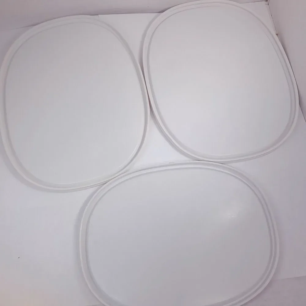 Corning Ware set 3 lids f-12-pc f-2-pc white oval cover casserole baking dish